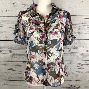 Diane Von Furstenberg Tatum Chiffon Blouse